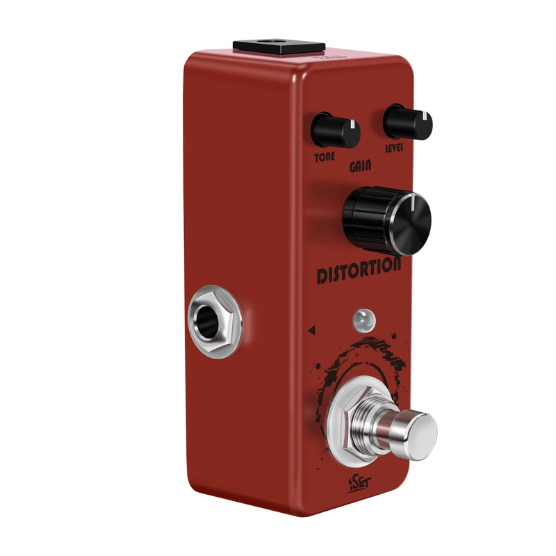 ISET Distortion Guitar Pedal Mini Single Guitar Effect Pedal for Electric Guitar Bass True Bypass (Distortion)