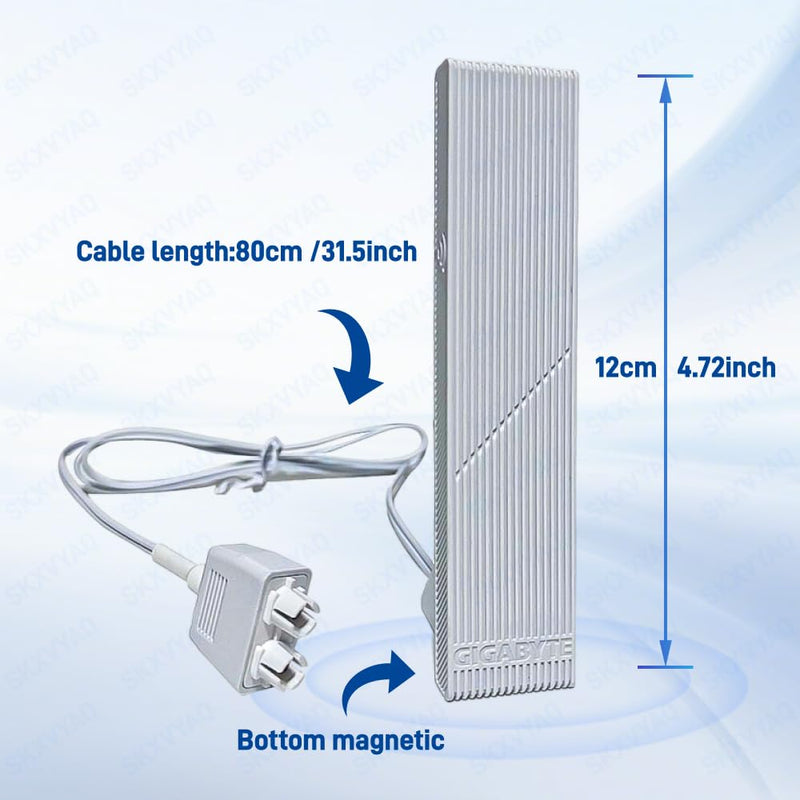 for GIGABYTE WiFi 7 Magnetic Antenna 2.4 5 6G WiFi 6E PC Desktop X870 AORUS | X870E AORUS，X870M AORUS，X870I AORUS，X870 Gaming replacement For Computer Motherboard with New Interface ,tri-band WiFi7,White