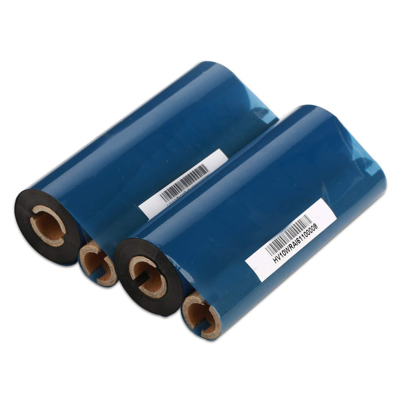 4.33" x 244' Thermal Transfer Ribbon - 1 Roll. Resin Enhanced Wax 1/2 Inch Core Ink Out for Zebra Eltron Datamax Zebra GC420t GK420t GX420t TLP2442 TLP2844