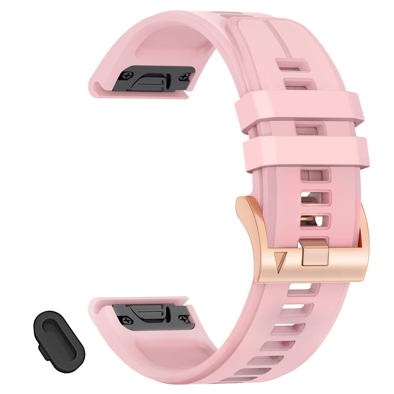 26mm Quickfit Watch Bands Compatible With Garmin Tactix 8 7/Fenix 8 Pro AMOLED 51mm/Fenix 7X pro/7X/6X Pro/6X/5X Plus/5X/3 HR/3,Silicone Sport Strap for Quatix 8/epix Pro 51mm/Enduro 3 2 3Pack3