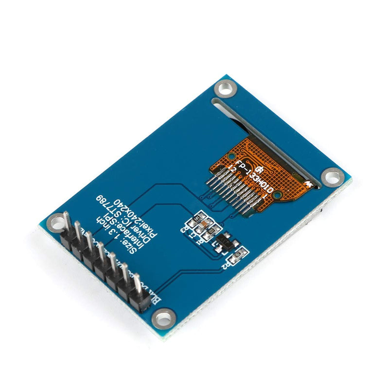 Fasizi 1.3" TFT LCD Screen Module 240x240 IPS 65K Full Color 3.3V with SPI Interface ST7789 IC Driver for 51 STM32