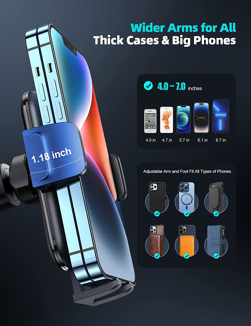 Lamicall Phone Holder Car Vent and Foldable Phone Stand for Desk
