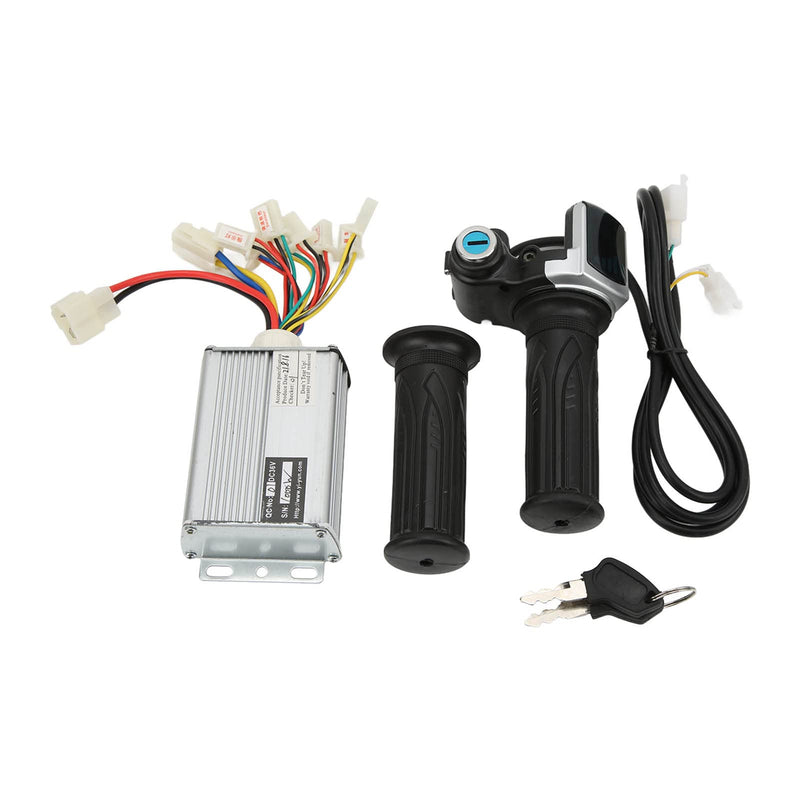 [AUSTRALIA] - 36V 1000W Brushed Speed Controller for Mini Bikes with Locking Throttle Grip and Battery Display Compatible with EVO Electric Tricycle 