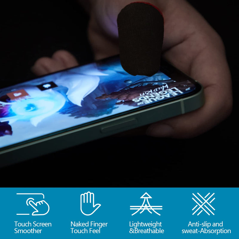[AUSTRALIA] - 120 Pcs Finger Sleeve for Gaming Anti Sweat Game Controller Finger Thumb Sleeve Breathable Finger Covers Touchscreen Gaming Gloves for Mobile Phone Game, 4 Designs (Colorful) Colorful 