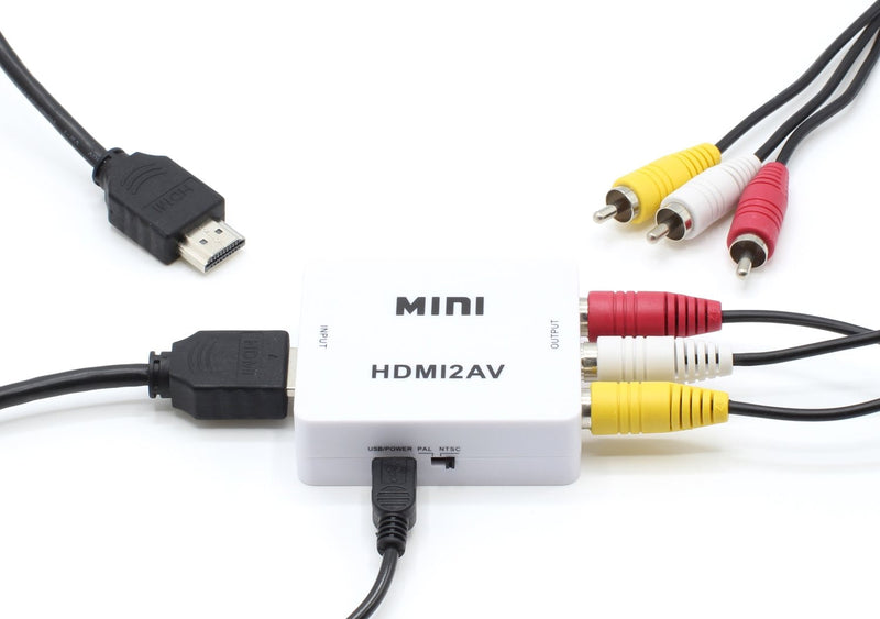 [AUSTRALIA] - THE CIMPLE CO - HDMI to RCA Converter (Digital to Analog Converter) - Converts from HDMI - Does Not Work in Reverse - Down Converts - White Kit 