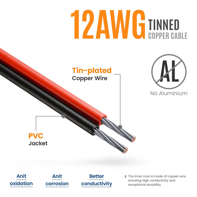 7 Pin Trailer Plug to SAE Connector Adapter - Heavy Duty 10AWG 7 Pin Trailer Cables 1/2/3ft Waterproof Trailer Plug Adapter for RV, Truck, Marine 12V Devices (2Pack, 2ft) 2