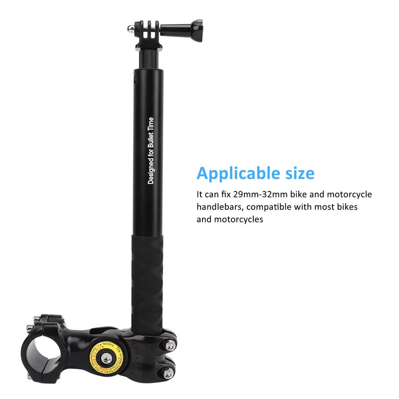 Motorcycle Bicycle Selfie Stick, Third Person Perspective Selfie Stick Pole, Camera Holder Mount Telescopic Rod for Insta360 X3 X2 X ONE RS R