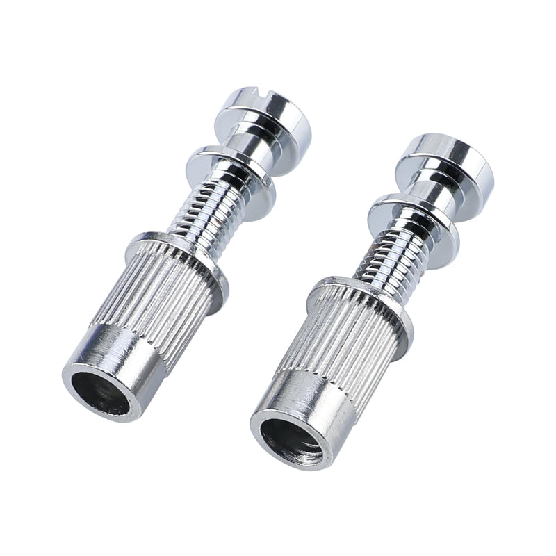 [AUSTRALIA] - Electric Guitar Bridge Tailpiece Studs Anchors M8 Metric Thread Mounting Studs and Inserts Bushings Compatible with Les Paul Lp Ep Style Electric Guitar Bridges Parts Replacement Chrome 