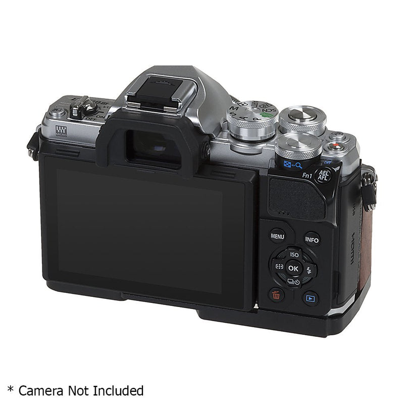 Fotodiox Pro, Deluxe All Metal Black Camera Hand Grip for Olympus OM-D E-M10 Mark III Mirrorless Micro Four-Thirds Digital Camera with Battery Access