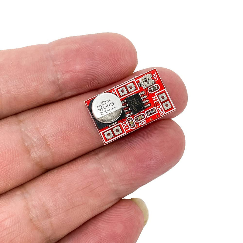2PCS DC 5V-12V 6V 9V Micro Electret Microphone Amplifier Mini MIC Condenser Microphone Audio Amplifier Board Adjustable Gain 750mW LM386 AMP Module