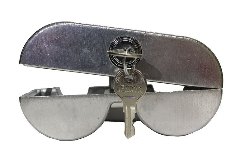 [AUSTRALIA] - YOKEMK4-KA Double Knob Tractor Air Brake Lock (Keyed Alike), 1 Pack, Anodized Silver 