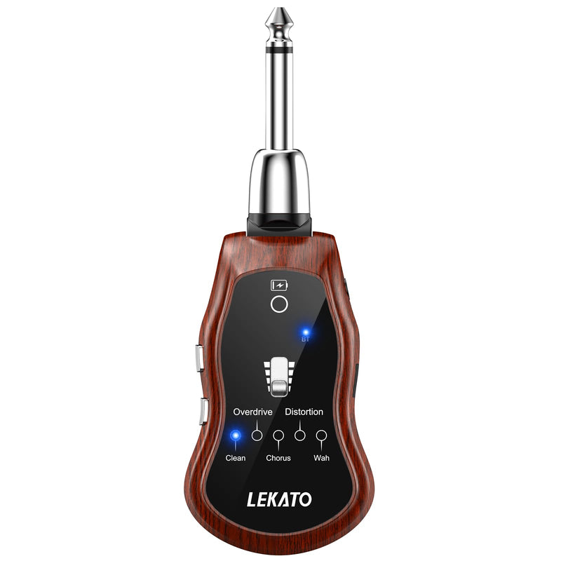 [AUSTRALIA] - LEKATO Guitar Headphone Amp,Micro Electric Guitar Headphone Amp for Electric Guitar&Bass Rechargeable Bass Headphone Amplifier for Practice with 5 Effects(Clean Chorus Overdrive Distortion and Wah) 