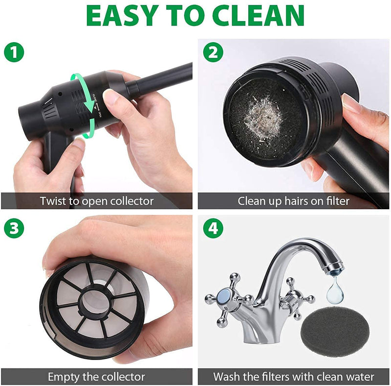 New Cordless Mini Computer Vacuum, Portable Vacuum Cleaner Car Vacuum Dust Kit - Cleaning Dust, Hairs, Crumbs, Scraps, Ash for Laptop, Keyboard, Computer,Car, Pet House, Sewing Machine