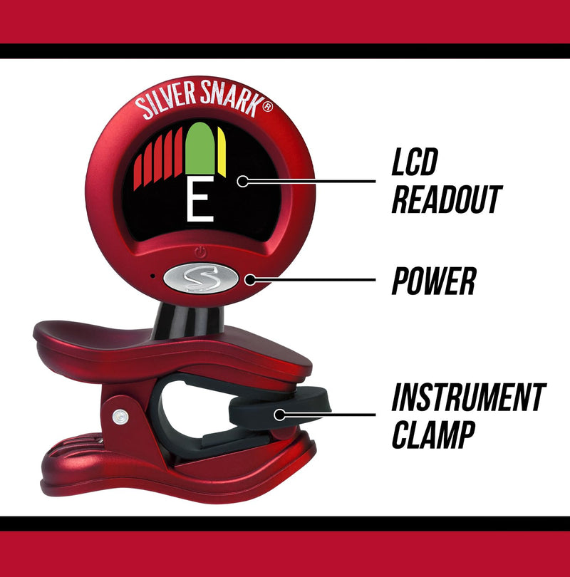 [AUSTRALIA] - SNARK 2 Clip-on All Instrument Tuner-Red/Silver (SILRED) Pack of 1 