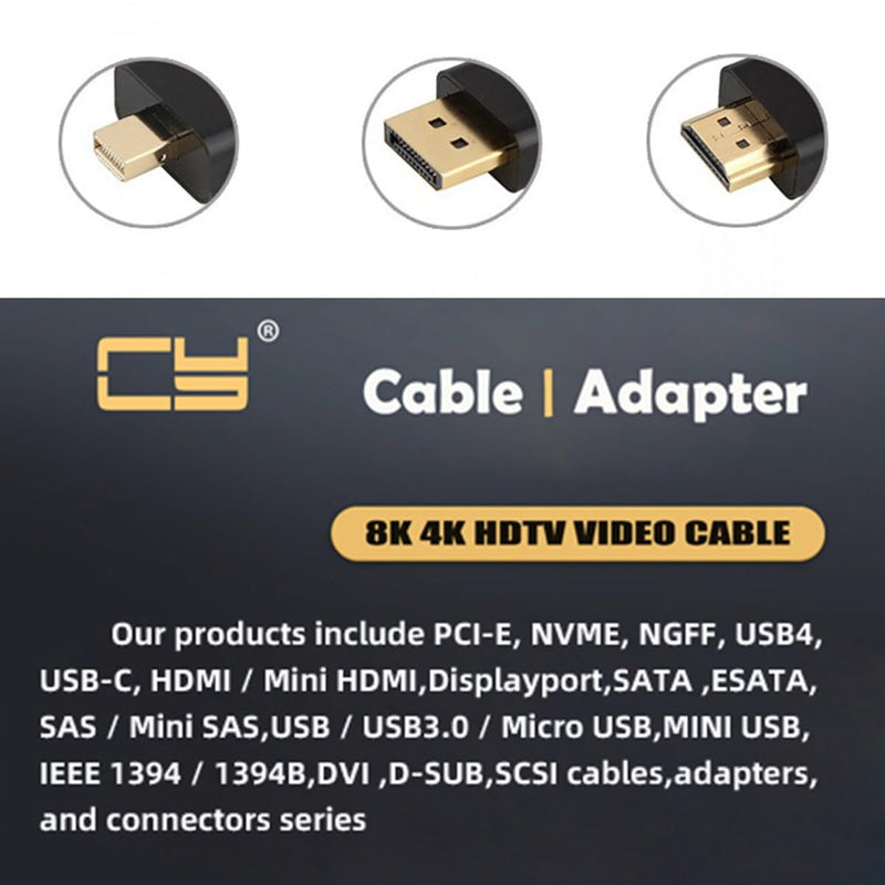 CY Cable OcuLink PCIe PCI-Express SFF-8611 4i to OcuLink SFF-8611 SSD Data Active Cable 50cm Oculink SFF-8611 to SFF-8611
