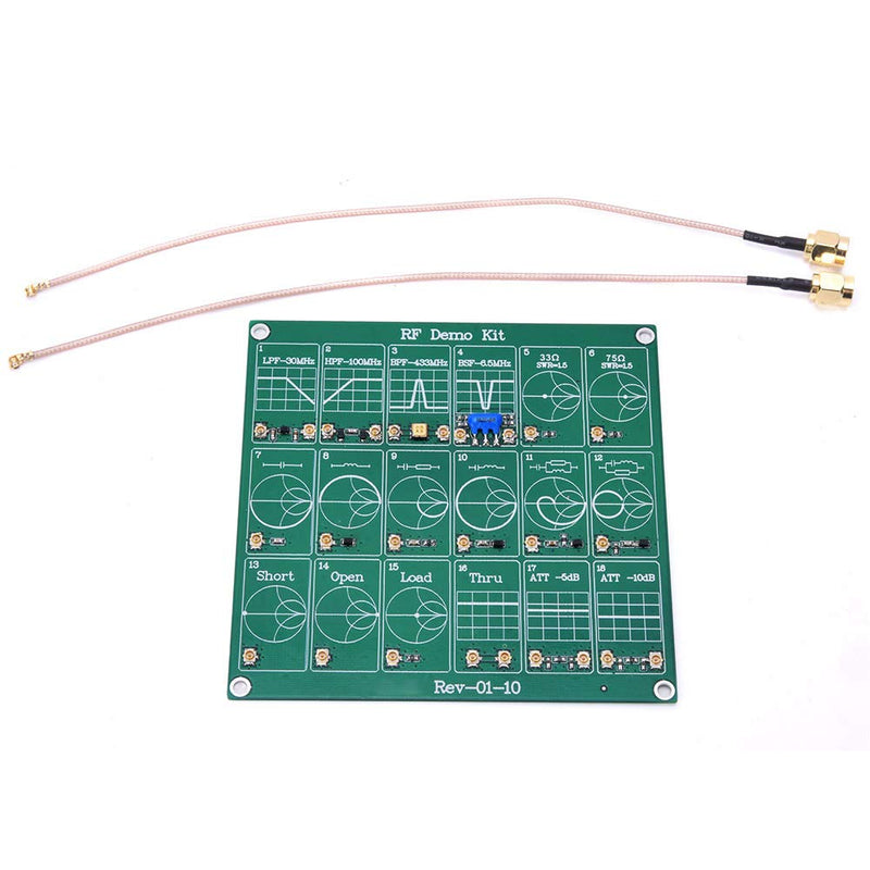 Akozon Frequency Test Board, Filter Damper RF Demo Kit NanoVNA RF Test Module Vector Network Analyzer Board Filter Damping Module