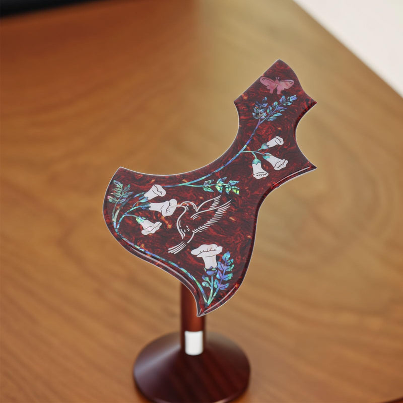 Hummingbird Acoustic Guitar Pickguard, Self Adhesive, Anti Scratch Guitar Plate, 2mm Thick, Guitar Pick Guard for Standard Size Guitars