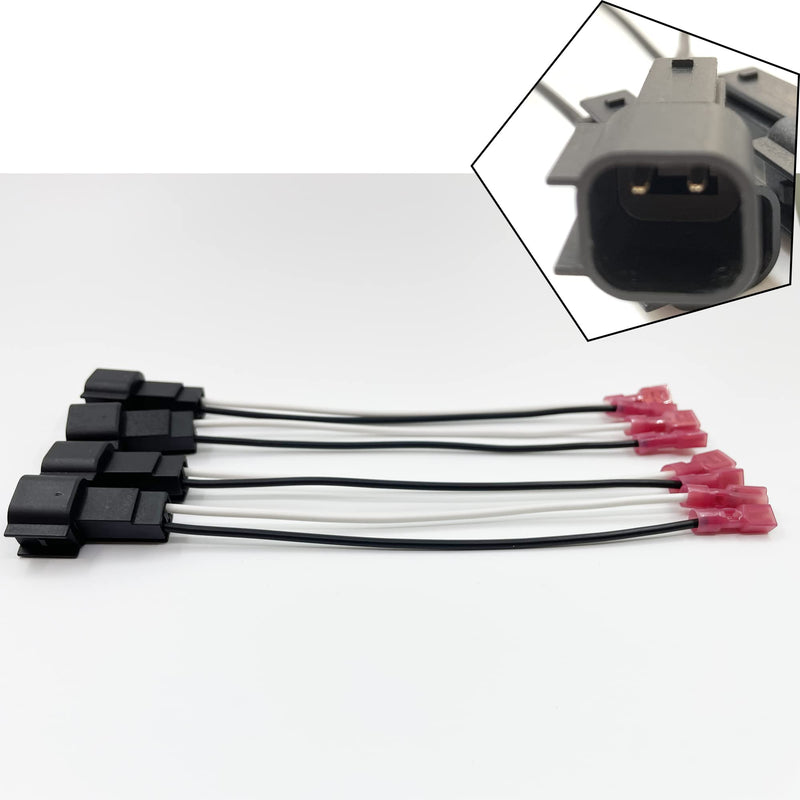 4 Pack 72-5600 Speaker Harness Replacement for Ford Speaker Wire Harness Adapter Replacement for Ford F150 F250 Escape Mustang Lincoln Mercury Mazda Speaker Wiring Harness Adapter 4