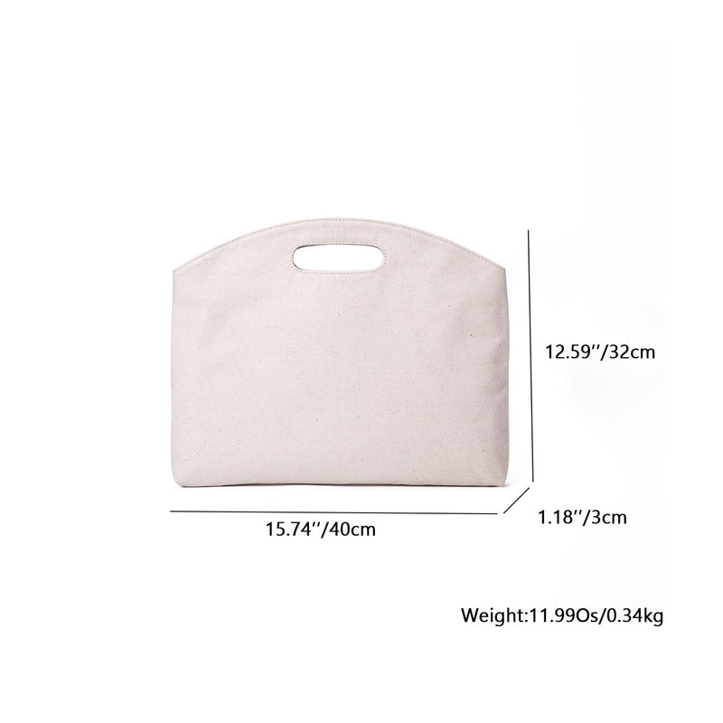 Top-Handle Bag with Sleek Design, Fits Laptops, Legal Size Documents and More - Perfect for Work or School Beige