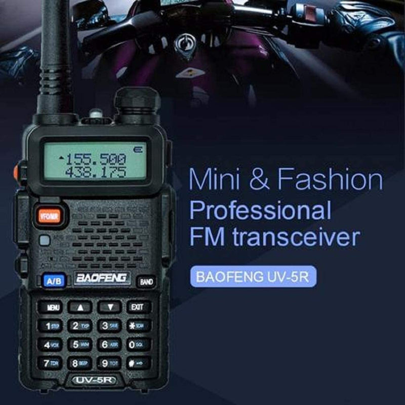 [AUSTRALIA] - Baofeng UV-5R Two Way Radio Dual Band 144-148/420-450Mhz Walkie Talkie 1800mAh Li-ion Battery(Black) 