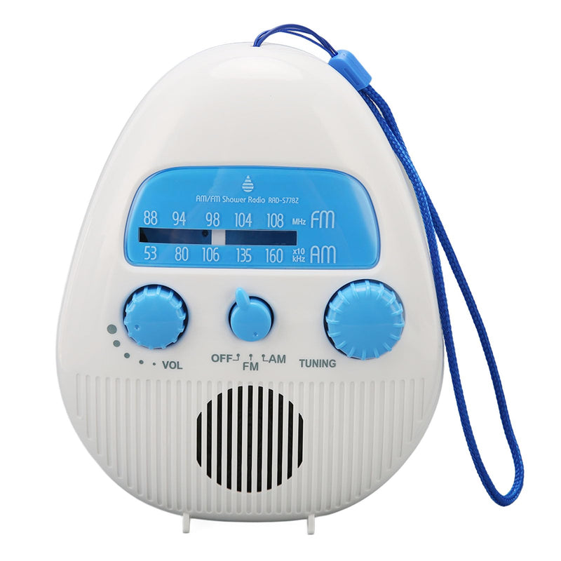 [AUSTRALIA] - Shower Radio, Waterproof Bathroom Radio AM FM Radio with Built in Speaker, Portable Battery Operated Radio for Home Outdoor Travel 