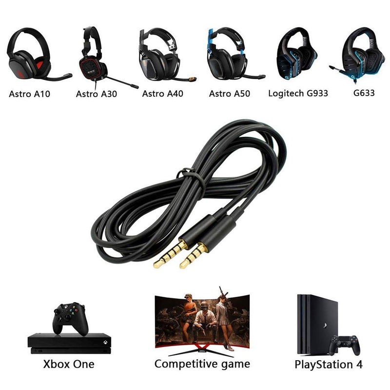 Alitutumao Astro Headset Cord Astro A10 Cord A40 Cable Replacement Compatible with Astro A10 A40 Gaming Headset to Smartphone MixAmp and PC Gaming Controller