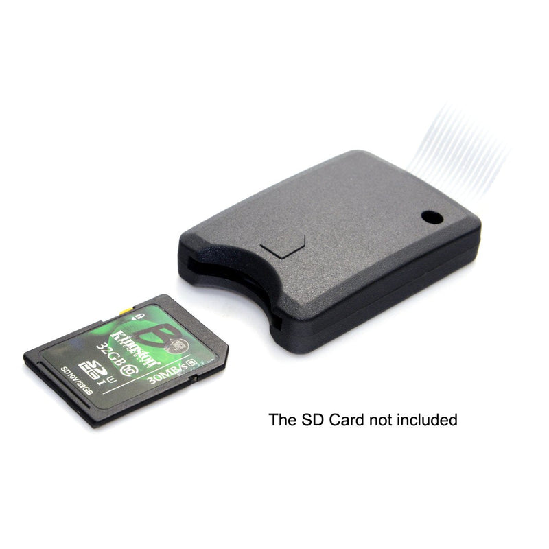 Standard SD SDHC Memory Card Kit Male to SD Female Extension Soft Flat FPC Cable Extender 25cm