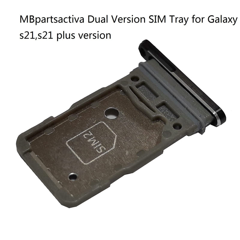 s21 Ultra Dual Sim Card Slot Holder Replacement Tray for Samsung Galaxy s21 Ultra SM-G998B 6.8 inch,Sim Card Slot Also fit for Galaxy s21 Plus SM-G996,Galaxy s21 Tray (Black) Black