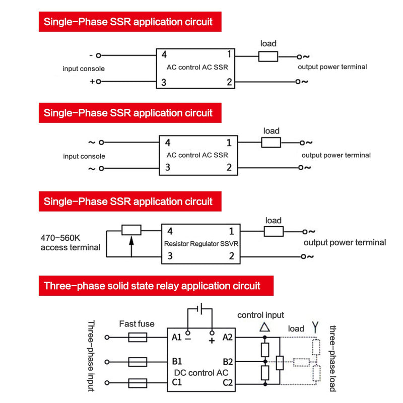 Jadeshay Solid State Relay SSR-40 DD 40A 5-220VDC SSR Solid State Relay Module for Industrial Automation Processes SSR40