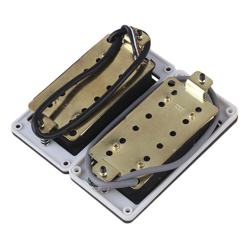 Yibuy 50/52mm Rose Wood Electric Guitar Pickups & Black Screws & Wrench Set of 2