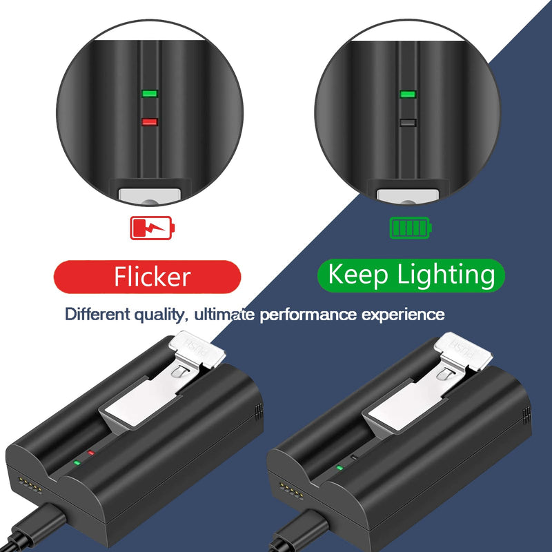 [AUSTRALIA] - 2-Pack Rechageable Lithium Ion V4 Battery 6040mAh Replacement for Ring-Doorbell Camera 2/3/4, Video Doorbell Elite, Peephole Cam, Stick Up Cam, Spotlight Cam, with Charger Station, 3.65v 