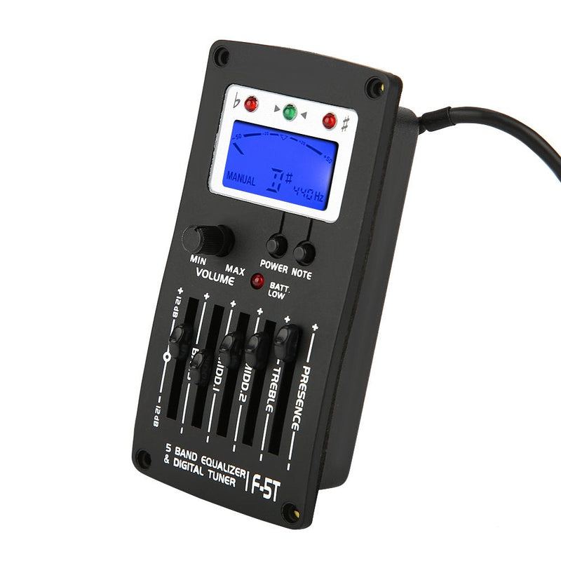 F-5T 5Band Equalizer Digital Tuner Pickup for Electric Acoustic Classic Guitar
