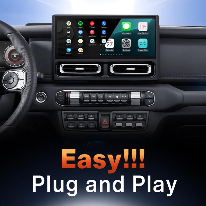2-in-1 Wireless CarPlay & Android Auto Adapter - CarlinKit MINI Ultra3 | Converts Factory Wired CarPlay or Android Auto to Wireless | Auto Connect | for iPhone & Android | Ultra-Compact Design
