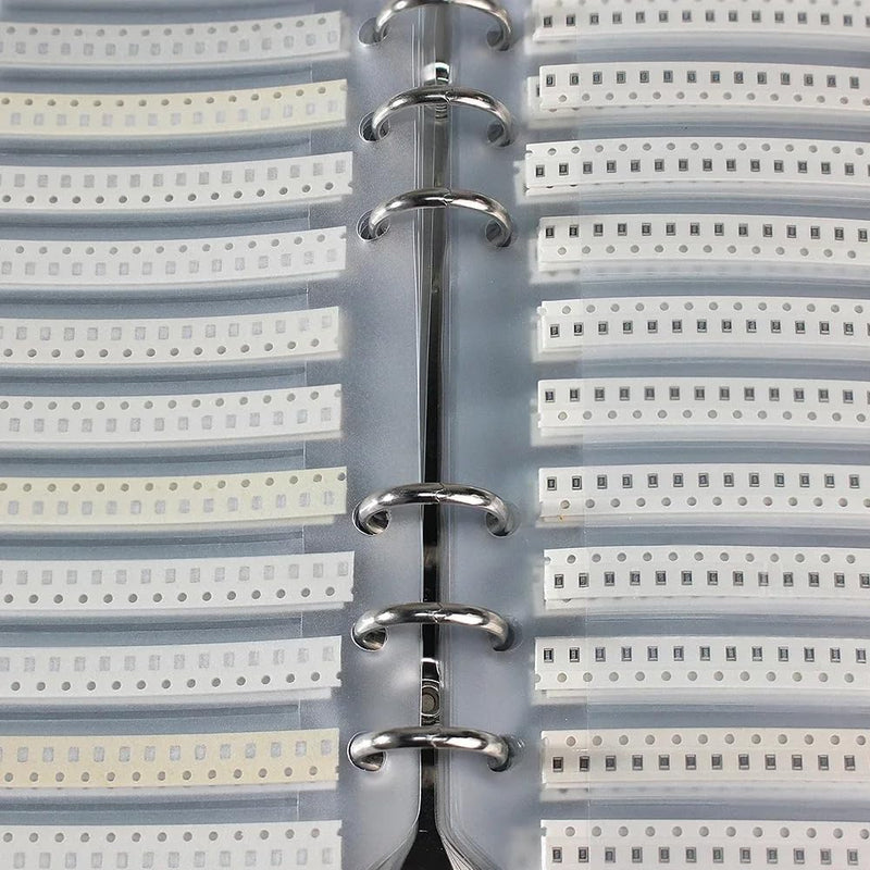 DollaTek 1% 0805 SMD Resistance Assorted Folder (0 Ohm-10M Ohm) 170value x 50pcs = 8500pcs Sample Book 0805 Resistor