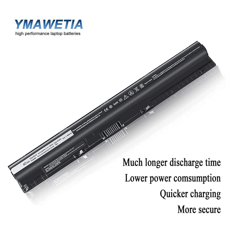 Dell 40wh Standard Rechargeable Li-ion Battery Type M5Y1K 14.8V, Dell 40 WHR 4-Cell Primary Lithium-ion Battery, M5Y1K 14.8V Dell Laptop Battery for Inspiron 15 5000 3000 3551 3558 5558 yu12005-13001d