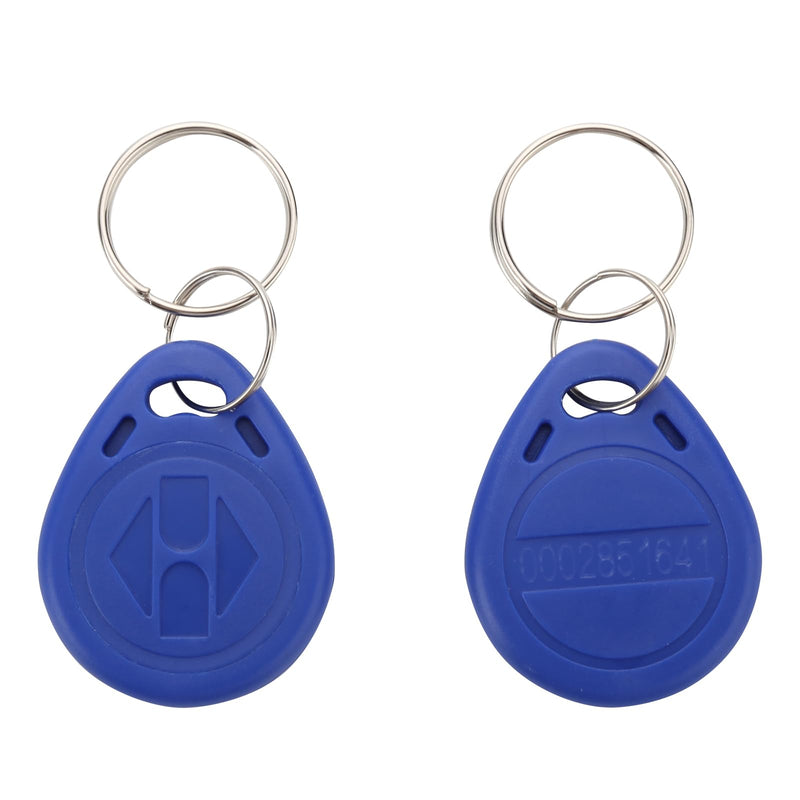 100pcs 125khz Wholesale New RFID Proximity Id Card Token Tags Key Keyfobs (Blue)