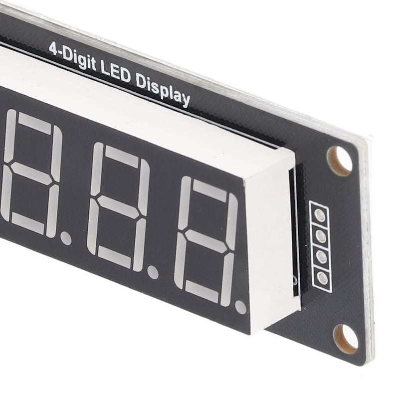 LED Segment Digital Display Module 0.56 Inch 4 Digit 7 Segment PCB Clock Module LED Display Tube Red Pack of 4