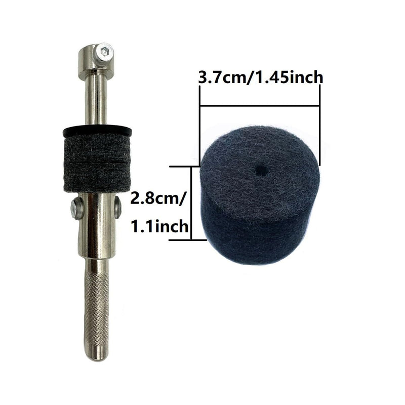 Cymbal Stacker, 6.6 inch Straight Cymbal Stacker Mount 8mm Thread Cymbal Stacker Attachment for Cymbal Stand Tops Cymbal Rod Clamp Percussion Instrument Accessories