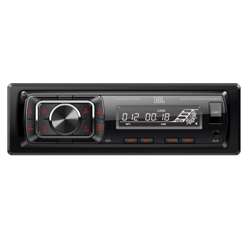 JBL Celebrity150 Single DIN Bluetooth FM Radio USB/AUX SD Card High Power Mechless with F/R and Sub Output Car Media Receiver