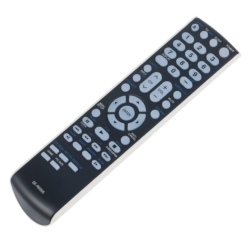 SE-R0305 Replacement Remote AIDITIYMI Remote Control for Toshiba TV/DVD 22LV505C 22LV61K 22LV610 22LV611U-T SER0305 15LV505 19CV100U 19LV61K 19LV505 19LV505C 19LV506 19LV610 19LV610U 19LV61