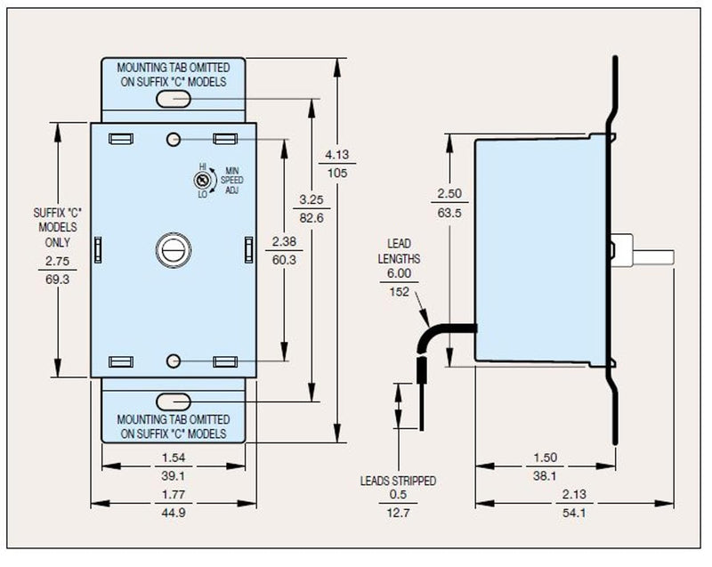 KB Electronics 8811007 Solid State Variable Speed AC Electric Motor Control, 6.0 Max amp, 115V, # K177-1006 6.0 Amp