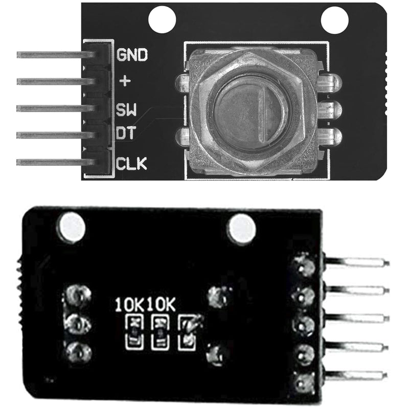 GERUI 6 x KY-040 Rotary Encoder, Rotary Encoder Module Compatible with Arduino, 360 Degree Rotary Encoder, Potentiometer, Digital Pulse Output Electronic Building Blocks