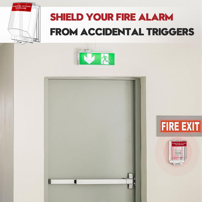 [AUSTRALIA] - Zipcase Fire Alarm Pull Station Cover, Durable Protective Guard to Prevent Accidental Trigger, Physical Damage, Dust and Debris, Easy to Install Enclosure 