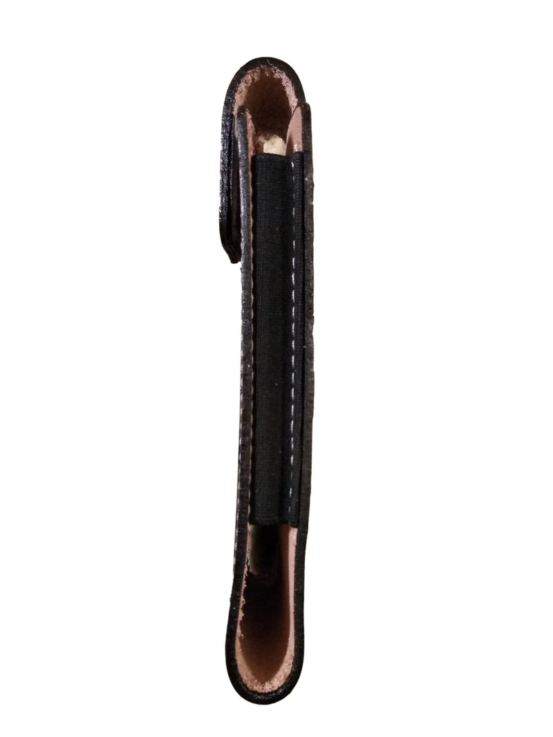 Western autentic Tooled Leather Mexican Cell Phone case for Belt. Men and Horse Pray Design. with Magnetic Closure. Universal Size (Brown) brown