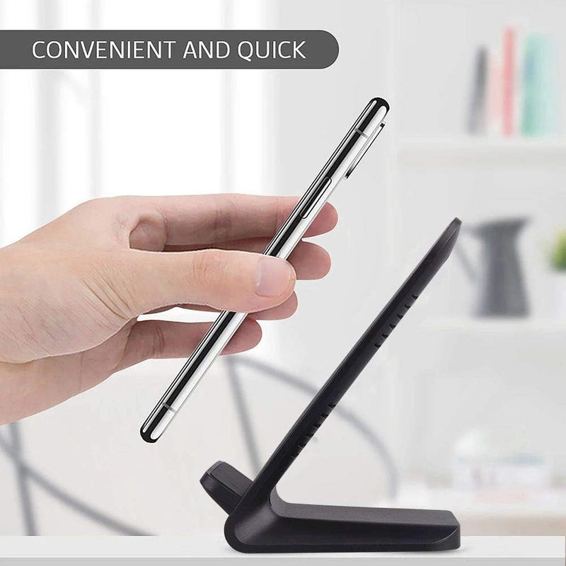 Samsung Wireless Charger, 15W Fast Charging Stand for Samsung Galaxy S24/S23 FE/S23 Ultra/S22/S21/S20, Android Phone Wireless Charger Stand for Google Pixel 8/8 Pro/7a/7 Pro/6, iPhone 15/14/13/Pro/Max Black
