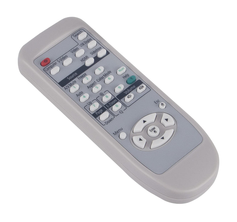 AIDITIYMI New Replacement Remote Control fit for Epson Projector EX3200 EX5200 EX7200 VS200 EB-W6 EP700 EX70 PowerLite W6 PowerLite 1220 Home Cinema 700 PowerLite S7 PowerLite S9 PowerLite 1260