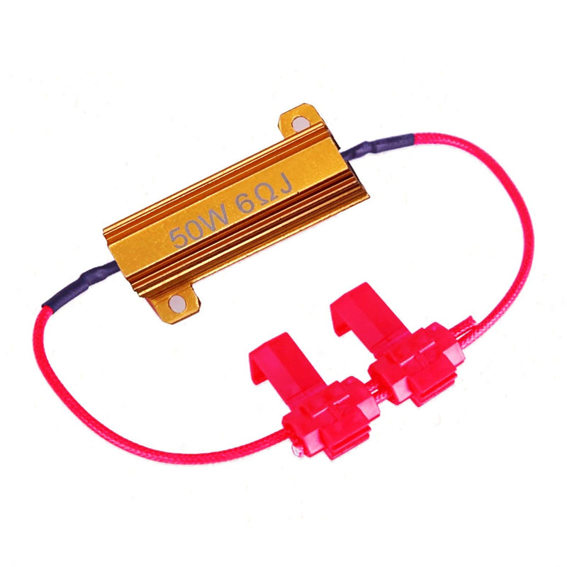 JZK 2 x 50W 6 Ohm Load Resistors to Fix Flashing Signal Faults