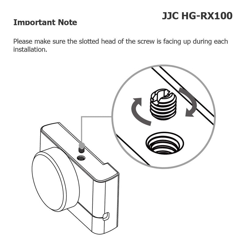 JJC Metal Hand Grip for Sony RX100 & Mark VI VA V IV III II (RX100 M6 M5A M5 M4 M3 M2) Anti-Slip Holder, w/Battery Memory Card Compartment Opening & Speaker Hole, Replace Sony AGR2 Attachment Grip for Sony RX100 Series