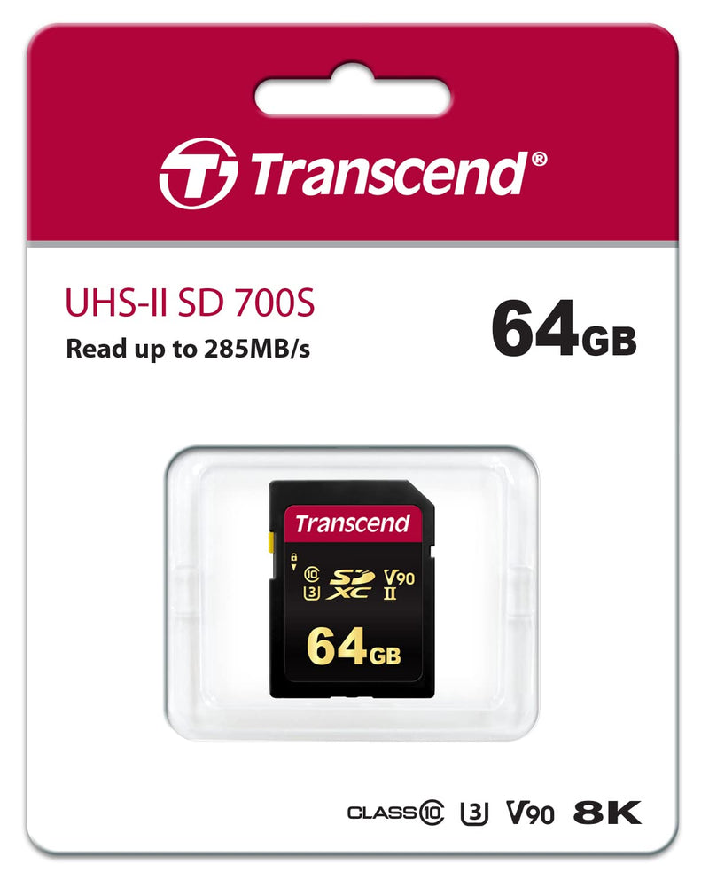 Transcend 64GB SDHC 700S Memory Card UHS-IITS64GSDC700S
