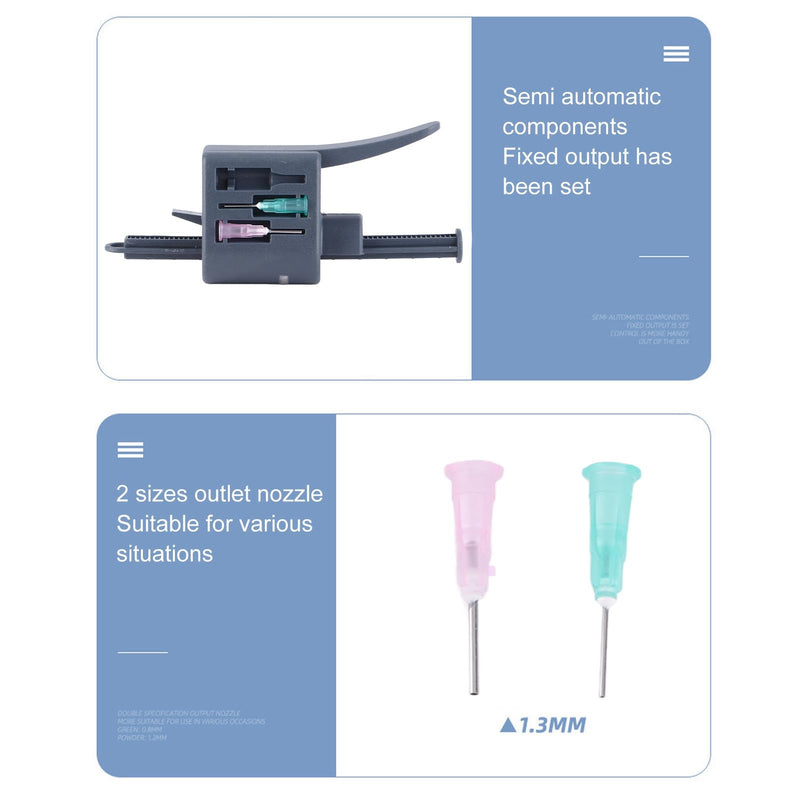 K2208 Solder Paste Dispenser with 1.3mm Nozzle Easy Grip for Solder Paste Flux Glue Electronics Repair